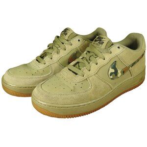 Nike Kids Men Women Air Force 1 Shoes Camo Suede 596728-202 Size 7Y Unisex